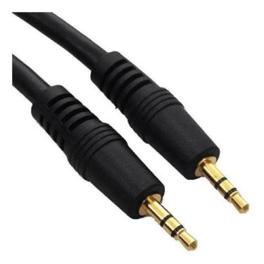 Imagem de Cabo Auxiliar P2 X P2 Dourado 1,5m Mp3 Gps Audio - New day