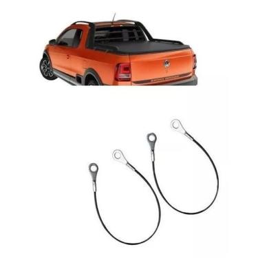 Imagem de Par Cabo De Aço Caçamba Tampa Traseira Saveiro G5 G6 Todas - APA