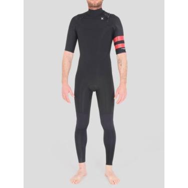 Imagem de Long John Hurley Advantage 2/2mm Ss Fullsuit Masculino Preto, M, Preto