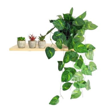 Imagem de Arranjo de Trepadeira artificial em Vaso de Plástico Melamina Preto - 