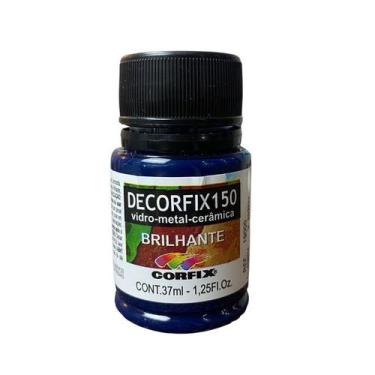 Imagem de Tinta Decorfix 150 Brilhante 37ml 438 Azul Turquesa Claro Corfix