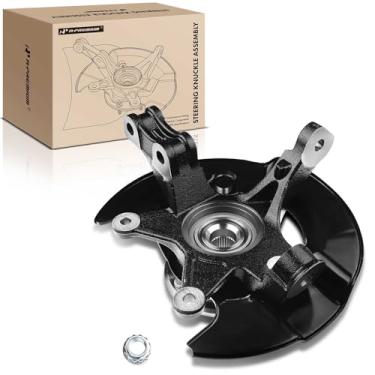 Imagem de A-Premium Conjunto de junta de direção dianteira e cubo de rolamento de roda compatível com Honda Pilot 2005-2008 V6 3,5L, lado direito do passageiro, substitui # 44300S3VA11, 44600S3VA10, 45255S9VA00