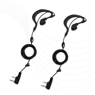 Imagem de Kit 2 Fone Simples Ptt Baofeng Para Rádio Uv-16 Plus - Lellis Rocha