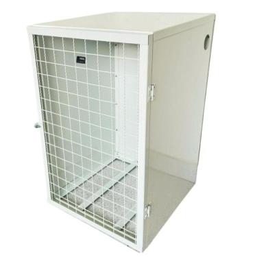 Imagem de Capa para Segurança de Gás P/ 1 Botijão Porta de Tela - Branco - Videl