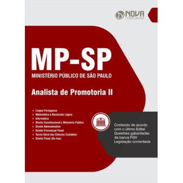 Imagem de Apostila MP-SP 2024 - Analista de Promotoria II - Nova Concursos