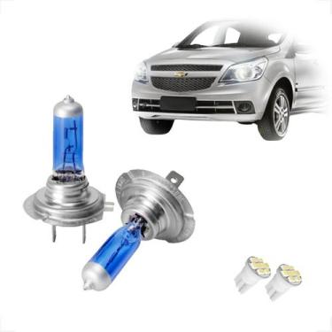 Imagem de Kit de Lâmpadas Halógenas Super Branca Farol Baixo H7 para Agile 2010 