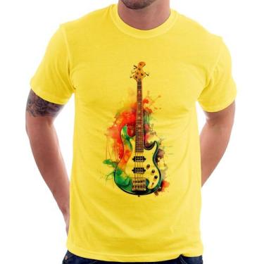 Imagem de Camiseta Contra Baixo Watercolor - Foca na Moda, Amarelo, GGG