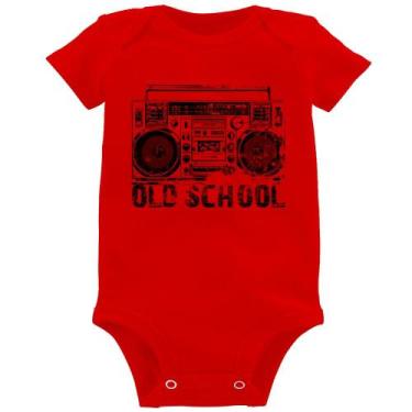 Imagem de Body Bebê Old School Boombox - Foca na Moda, Vermelho, M