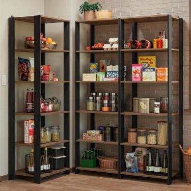 Imagem de Armário Estante Multiuso Organizador Despensa de Canto 15 Prateleiras 