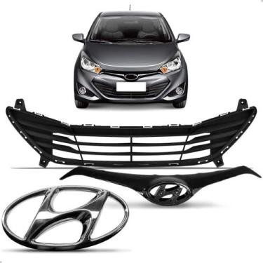 Imagem de Kit Grade Com Friso Cromado + Emblema Gol G6 2013 A 2016 - SP ACESSÓRI