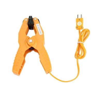 Imagem de K Tipo Termopar Sensor Temperatura Chumbo Tubo Braçadeira Ampla Operação Fácil Durável Prático Amarelo 1 3/8 HT-05 Modelo para Uso Industrial