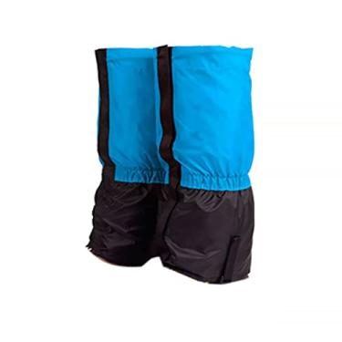 Imagem de Polainas infantis de tecido Oxford impermeável para botas de neve leggings para caminhadas escalada 1 par azul, capa de perna de caminhada, polainas de caminhada