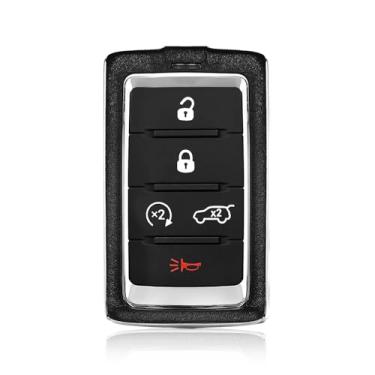 Imagem de Keylessbest Substituição para Jeep Grand Wagoneer 2021-2024 controle remoto M3NWXF0B1 5 botões 433,92 MHz