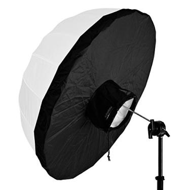 Imagem de Profoto Painel traseiro grande de 132 cm, serve para guarda-chuvas grandes translúcidos de 129,5 cm, interior branco, preto externo