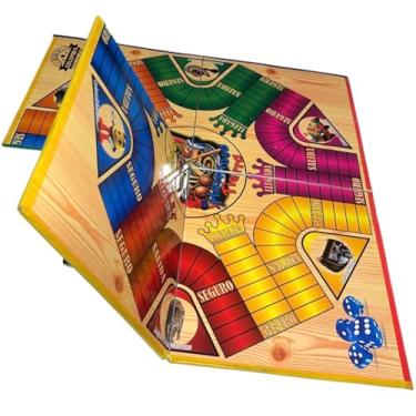 Imagem de TABLERO DE PARQUES Colombiano plegable 18.5"x18.5" de 2 lados magnetico de 4 puestos y 6 puestos incluye Bolsa para guardarlo