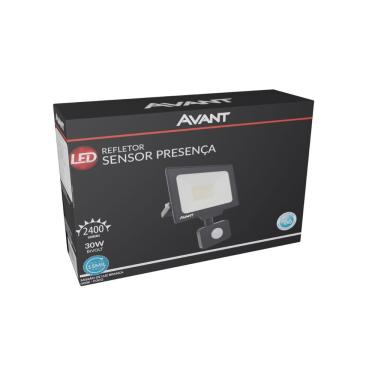 Imagem de Refletor Led Com Sensor De Presença 30w Branco 6500k