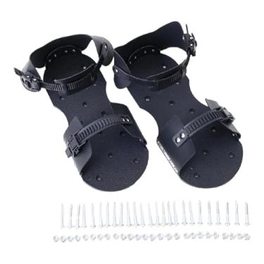 Imagem de MotiveTech Aerador de gramado com pontas, resistente ao desgaste, compacto, arejador de pátio, jardim, ferramenta para arejar piso epóxi, Prego 5cm