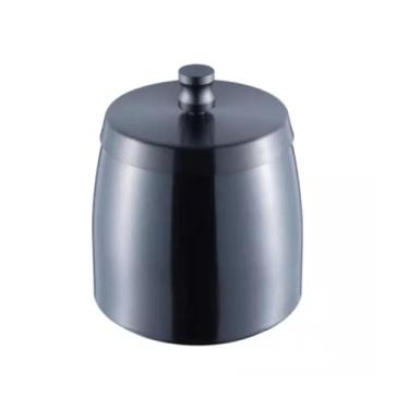 Imagem de Cinzeiro Decorativo Cinzeiro Decorativo Moderno Para Fumantes Adequado Para Decoração De Home Office Cinzeiro Interior(Black,9.8 * 10cm)