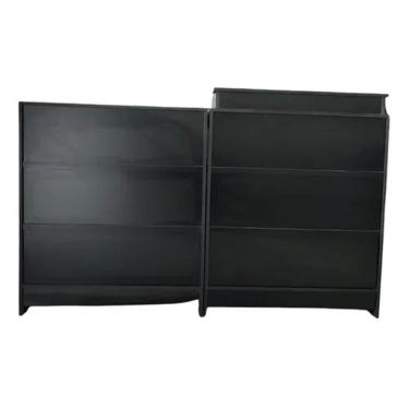 Imagem de Balcão Caixa + Recepção 100% Mdf Preto - Suprema Móveis