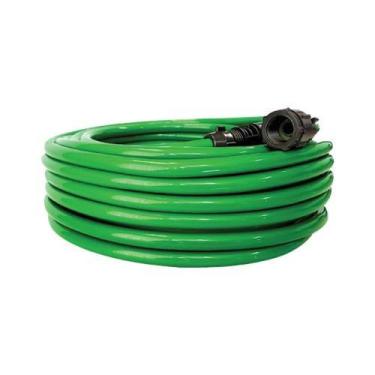 Imagem de Mangueira Jardim Flexível 20 Metros Verde 7/16 - DTOOLS com Esguicho