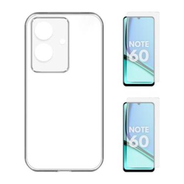 Imagem de Capa Capinha Silicone + 2 Películas Vidro Realme Note 60 - Db