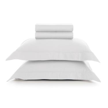 Imagem de Jogo de Cama Casal Algodão Egípcio Cetim 300 Fios Toque Supremo 4 Peças Dallas Karsten