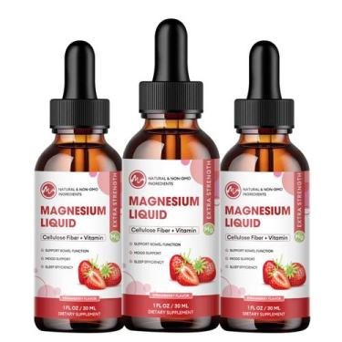 Imagem de (Pacote com 3) Glicinato de Magnésio Liquid Drops M High Absorption - 