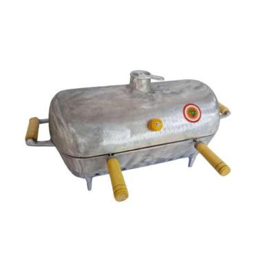 Imagem de Churrasqueira Bafinho Alumínio Grande Redonda 50x27x27cm - BRASSOL