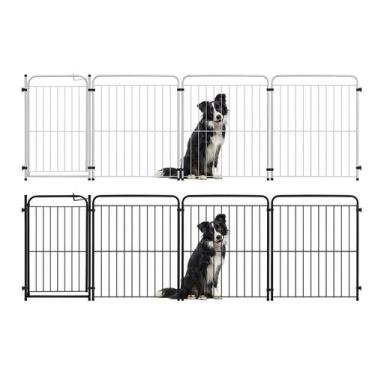 Imagem de Cercado 3 Módulos Portão 83cm Utilyse Branco Preto Chiqueirinho Pets C