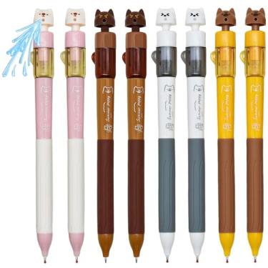 Imagem de Maydahui 8 canetas fofas de gel Gog Rollerball Novidade, Pistola de Esguicho, Divertida, Spray de Água, Pistola de Água, Tinta Preta para Festa Escolar, Lembranças de Escritório