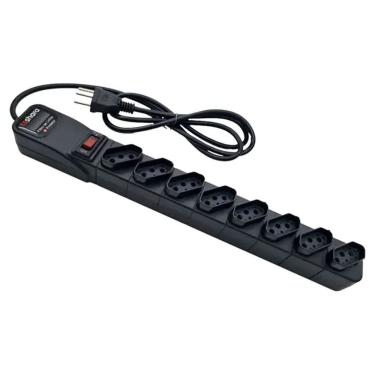 Imagem de Filtro De Linha Ts Shara Protetor 8 Tomadas 556