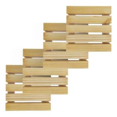 Imagem de Deck de Madeira Pinus 30x30cm 4 unidades Jardim Art e Lar - Art  Lar A