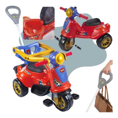 Imagem de Triciclo Infantil De Pedal 2 Em 1 Motoca Avespa - Maral, Spider