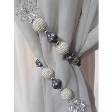 Imagem de Abraçadeira de cortina em pedraria Prendedor para cortina - Keharmonia