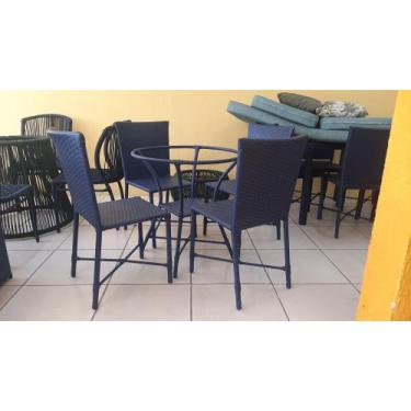 Imagem de Mesa de copa 4 cadeiras - Fernandes móveis 