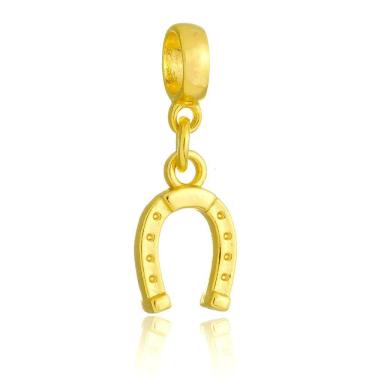 Imagem de Pingente Berloque Ferradura Pandora Banhado a Ouro 18k - Premium