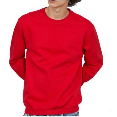 Imagem de Kit 2 Blusa Moletom Fechada Sem Bolso Moletom Manga Longa - Vesttuario