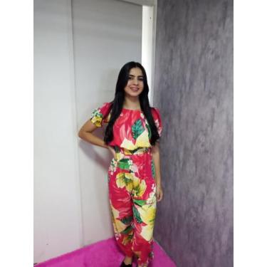 Imagem de macacão estampado - imperiodojeansgaranhuns , Vermelho, P