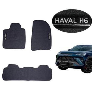 Imagem de Jogo Completo De Tapete P/ Haval H6 22 A 25 Impermeável Emborrachado -