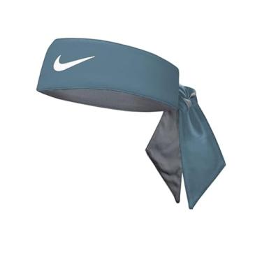 Imagem de Nike Gravata de cabeça premium Dri-Fit macia e absorvente de suor - unissex (azul royte/branco)
