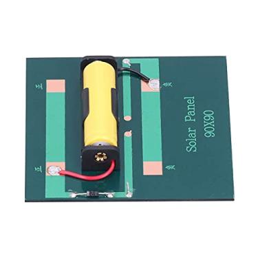 Imagem de Garosa Carregador de Painel Solar para Baterias AA, Placa de Carregamento Solar de Polissilício de 1 W Com Estrutura Durável, Design Compacto de 90 X 90 Mm para Caminhadas Em Acampamento Ao Ar Livre