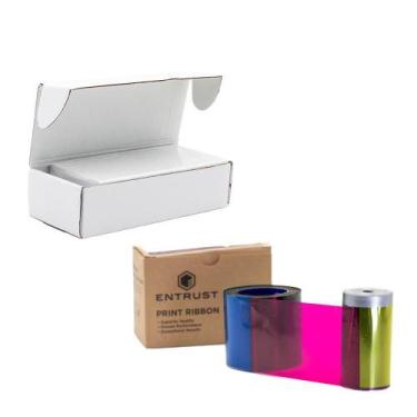 Imagem de Ribbon Datacard Colorido 534700-001-R002 + 250 Cartões Pvc - Entrust D