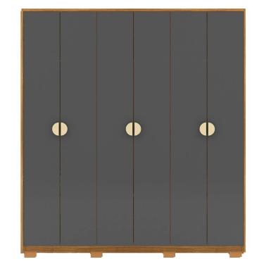 Imagem de Guarda Roupa Casal 6p 4g Nor 203 Cm 10109 Nature Alasca Vlr Nature Alasca