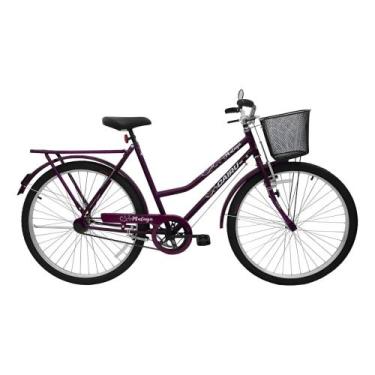 Imagem de Bicicleta Cairu Málaga Aro 26 com Roda Dupla Cesta e Quadro em Aço Fem