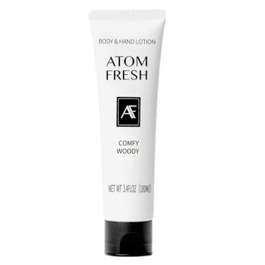 Imagem de Creme de mãos Atom Fresh para mulheres, confortável Woody | Loção para as mãos de reparo profundo com ceramidas e niacinamida | Fortalece a barreira da pele e suaviza as mãos secas e sensíveis | de