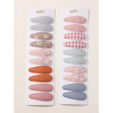 Imagem de 20 peças de grampos de cabelo coloridos de desenho animado estrela BB grampo de cabelo grampo de cabelo doce amor bico de pato acessórios de cabelo fofos