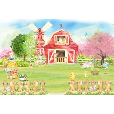 Imagem de Painel de Lona Fazendinha Aquarela dos Filhotes - Fabrika de Festa, 18