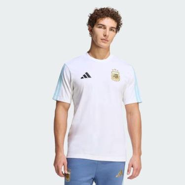 Imagem de Camiseta Adidas Argentina DNA Branca, M
