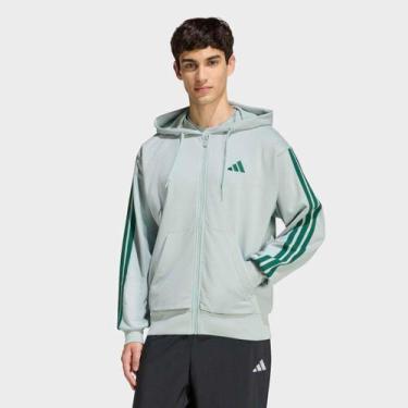 Imagem de Jaqueta Adidas 3 Stripes Masculina, Verde, G