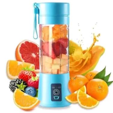 Imagem de Liquidificador Portátil Juice Portátil Cabo USB 6 Lâminas Shake - JUIC